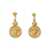 Versace VERSACE Crystal La Medusa Greca earrings GOLD SILVER