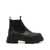 Ganni Ganni Black Faux Leather Combat Boots Black