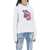 DSQUARED2 Cool Fit Hoodie With Graphic Print WHITE