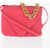 Bottega Veneta Leather Small Mount Messenger Bag With Golden Chain And Remo Pink