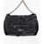 Alexander McQueen Leather Shoulder Bag With Silver Chain Black
