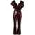 ROTATE Birger Christensen ROTATE SEQUINS RUFFLE JUMPSUIT CLOTHING RED