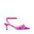 MACH & MACH Mach & Mach Satin Double Bow High Heels Shoes PINK & PURPLE
