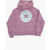 Converse All Star Chuck Taylor Fleeced-Cotton Blend Hoodie With Maxi Violet