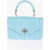 Tory Burch Leather Mini Kira Handbag With Removable Shoulder Strap Light Blue