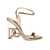 Dolce & Gabbana Dolce & Gabbana Mirror Leather Sandal GOLD