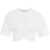 Semicouture Cropped T-shirt with gathering White