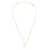 Salvatore Ferragamo Gold-Colored Necklace With Gancini Charm In Brass Woman GREY