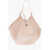 Khaite Solid Color Suede Maxi Shoulder Bag Beige