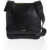 Jil Sander Solid Color Leather Shoulder Bag Black