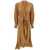 ZIMMERMANN Midi Asymmetric Beige Dress With Belt In Silk Woman BEIGE