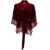 GOLD HAWK Gold Hawk Velvet Short Kimono RED