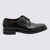 Santoni Santoni Black Leather Lace Up Shoes Black