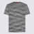 MISSONI BEACHWEAR MISSONI MULTICOLOR COTTON T-SHIRT SPACE DYED BLACK AND WHITE