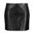 Versace VERSACE Leather mini skirt BLACK