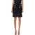 Balmain Fringed lurex tweed skirt Black