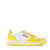 AUTRY Autry Two-Tone White And Yellow Leather Sneakers WHITE, YELLOW