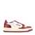 AUTRY Autry Two-Tone Burgundy And White Leather Sneakers WHITE, BORDEAUX
