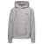 Kenzo Grey Hoodie With Logo Print At The Front And Back In Stretch Cotton Man GREY