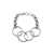JUNYA WATANABE Junya Watanabe Four Ring Chain Link Necklace Accessories GREY