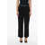 THE MANNEI Loose Fit Double Pleat Wool Pants Black