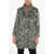 DSQUARED2 Eco Fur Coat With Dappled Pattern Brown