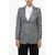 RODEBJER Lined Single Breasted Lurex Blend Rodebjer Violante Blazer Gray
