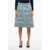 Jil Sander Nylon Padded Skirt With Elastic Waistband Gray