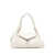 AMINA MUADDI Amina Muaddi Gemini Leather Shoulder Bag Beige