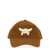 MCM Mcm Flocked Logo Cap BROWN