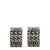 Marc Jacobs MARC JACOBS MONOGRAM EARRING SILVER