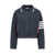 Thom Browne Thom Browne 4-Bar Bomber Jacket BLUE