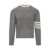 Thom Browne Thom Browne 4-Bar Striped Pullover GREY