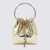 Jimmy Choo 'Bon Bon' Mini Gold-Tone Handbag With Metal Bracelet Handle In Mirror Fabbric Woman GOLDEN