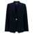 Michael Kors Blue Single-Breasted Jacket with Golden Buttons in Tech Fabric Woman BLU
