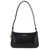 Palm Angels 'Lategram' Black Shoulder Bag With Laminated Logo Detail In Leather Woman BLACK