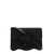 Palm Angels Palm Shoulder Bag with All-Over Crystal Embellishment in Black Leather Woman BLACK