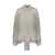 Rochas Rochas Bow Shirt In Lurex Striped Silk Chiffon Clothing WHITE