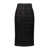 Rochas Rochas Pencil Skirt In Solid Check Boucle Clothing Black