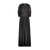 Rochas Rochas Pleated Long Dress In Chiffon Clothing BLACK