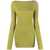 Rick Owens RICK OWENS cut-out ribbed jumper LIME