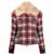 DSQUARED2 DSQUARED2 fur-collared flannel jacket RED
