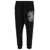 DSQUARED2 Black Jogger Pants With Icon Logo Print In Cotton Man Black