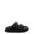 Isabel Marant Black Sandals with Studs and Double Buckle Strap in Leather Woman BLACK