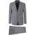 ZEGNA ZEGNA PURE WOOL SUIT CLOTHING GREY