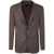 ZEGNA ZEGNA LINEN AND WOOL JACKET CLOTHING BROWN