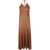 Tom Ford TOM FORD SLINKY VISCOSE JERSEY - 14GG HALTERNECK DRESS CLOTHING BROWN