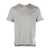Thom Browne THOM BROWNE SHORT SLEEVE TEE WITH 4 BAR STRIPE IN MILANO COTTON CLOTHING GREY