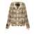 R13 R13 'Overlay Distressed' Cardigan Beige