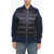 Stella McCartney Wool Kint Bomber With Quilted Detail Blue